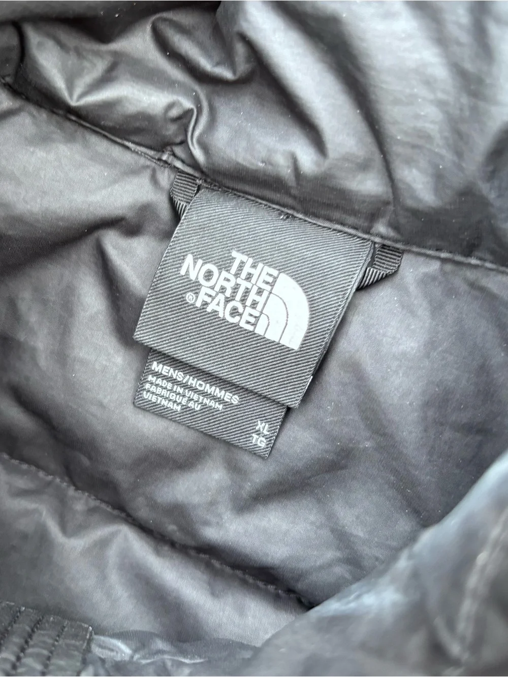 The North Face Men’s Dark Gray Quilted Puffer Jacket
